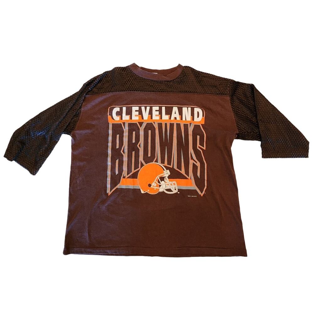 VTG Cleveland Browns Football Shirt SZ XL 90s NFL Sportswear - Picture 1 of 10